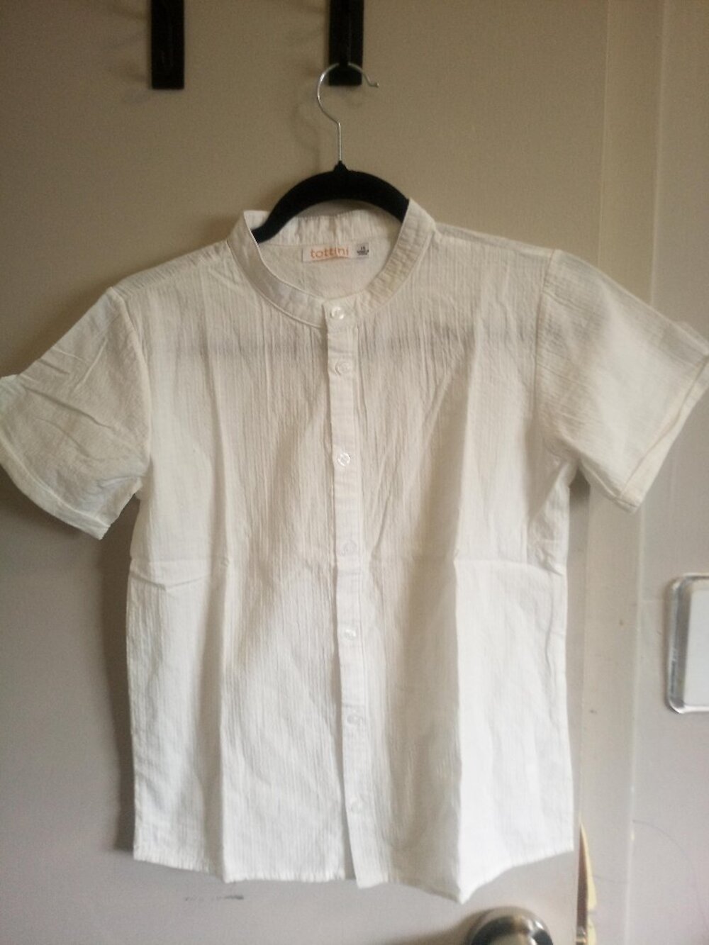 Woven Button Down Short Sleeve Shirt